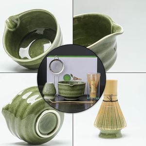 Juego de Batidor de Matcha, Tazón de Matcha con Boquilla y Soporte, Cuchara de Bambú para Matcha y Tamizador de Acero Inoxidable - Product Image 6