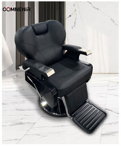 High-End Modern berber koltuğu kuaför fabrika doğrudan Metal kesme sandalye ile basit dönen tasarım atölyesi berber dükkanı - Product Image 2