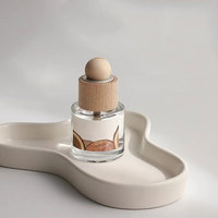 Diffuseur d'huiles essentielles de luxe 50ML 100ML 150ML avec bouteille en verre, bouteille de diffuseur de voiture en verre vide