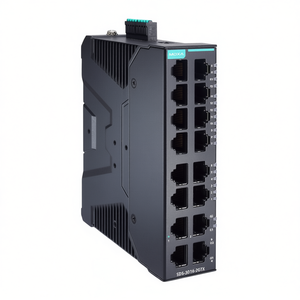 Commutateur géré Moxa SDS-3016-2GTX IEEE 802.3 24V 16 ports Gigabit Ethernet sur rail DIN pour entreprise industrielle - Product Image 2