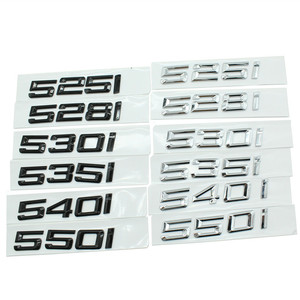 Nuevo Adhesivo Decorativo para Auto en Negro Cromo 3D ABS Personalizado, Superventas, para <span class=keywords><strong>BMW</strong></span> 520i 525i 528i 530i 535i 540i 550i - Product Image 2