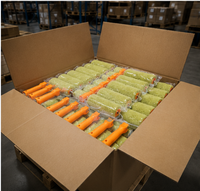 Rouleau à peinture ergonomique, économique, robuste, de 9 pouces, de remplacement, OEM, pour une finition lisse, avec une poignée en plastique confortable et antidérapante