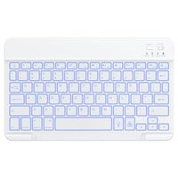 Clavier sans fil ultra-mince et portable OEM ODM avec rétroéclairage 7 couleurs rechargeable pour tablettes et appareils mobiles