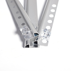 Fabbrica in lega di alluminio profilo decorativo in metallo strisce bordo protettore <span class=keywords><strong>per</strong></span> <span class=keywords><strong>piastrelle</strong></span> angolo - Product Image 2