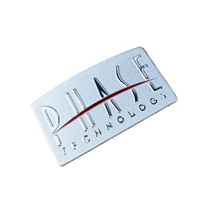 ป้ายชื่ออลูมิเนียมสีดำสั่งทำโมเดลตัวอักษรสีเงินป้ายโลโก้ด้านหน้าแกะสลักด้วยเม็ดเพชร - Product Image 6