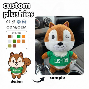 Muñeco de Peluche Personalizado, Animal de Peluche, <span class=keywords><strong>RUS</strong></span>-TON, Ardilla, Regalos para Concesionarios de Automóviles, Llavero, Animación, Bfdi, Tigre, Muñeco de Peluche de 20 cm, Personalizado - Product Image 1