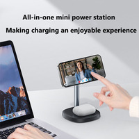 Nouvelle Station de Charge Magnétique de Bureau 15W à Charge Rapide 2026, Chargeur Sans Fil PD 3.0 Ignifuge pour Montre et Appareil Photo 16 15