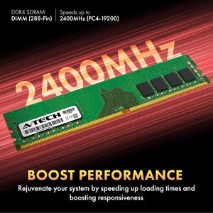 A-Tech หน่วยความจำเดสก์ท็อป 4GB DDR4 2400MHz PC4-19200 Non-ECC DIMM 1.2V - Product Image 3