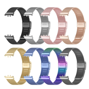 SQUARE BUCKLE Mesh Metal Bracelet Bracelet en acier inoxydable pour Samsung Watch Fit <span class=keywords><strong>3</strong></span> Correa Milanese <span class=keywords><strong>Loop</strong></span> Band - Product Image 4