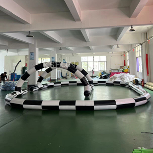 29x23 piedi grandi bambini <span class=keywords><strong>pista</strong></span> gonfiabile per autoscontro gonfiabile Arena gonfiabile Go Karts <span class=keywords><strong>pista</strong></span> da corsa barriera per autoscontri - Product Image 2