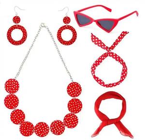 Set Costume Anni '50 con Giacca in Raso Rosa per TV e <span class=keywords><strong>Film</strong></span>, Travestimento di Halloween per Donne e Ragazze - Product Image 2