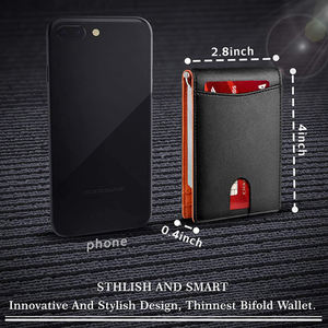 Logo personnalisé Porte-cartes en cuir PU coloré pour cadeaux promotionnels Porte-cartes - Product Image 4