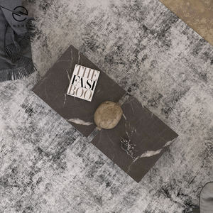 Table basse en marbre de style chinois, haute et basse, européenne, table centrale connexion - Product Image 4