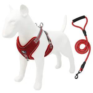 <span class=keywords><strong>Harnais</strong></span> de Sport en plein air <span class=keywords><strong>pour</strong></span> chiens, robuste, respirant et frais, <span class=keywords><strong>pour</strong></span> animaux de compagnie, ensemble <span class=keywords><strong>pour</strong></span> grands chiots, meilleure vente, été, - Product Image 2