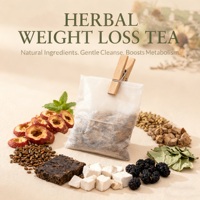 Tisane Détox Minceur Traditionnelle Chinoise aux Herbes pour Réduire les Lipides et le Cholestérol