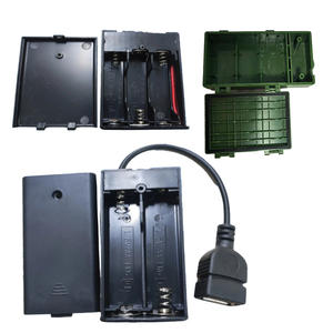 กล่องใส่แบตเตอรี่พลาสติกสีดำความแม่นยำสูงแบบกำหนดเองพร้อมฝาปิดสไลด์รองรับแบตเตอรี่ - Product Image 4