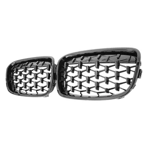 Bester Preis Abs Honeycomb Style Front stoßstangen grill Diamond Style Front grill für Bmw 1er F20 F21 2011-2014