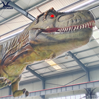 Parklar İçin Büyük Hareketli Gerçek Boyutta Robotik Dinozor Figürleri Animatronik T-rex Dino İç/Dış Mekan Kullanımı Eğlence Alanları