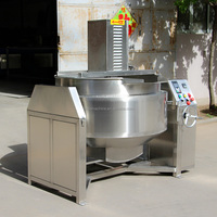 Offre Spéciale Double Veste Bouilloire Cuisinière Pot Sauce Pâte Cuisson Mélangeur Machine Confiture Cuiseur avec Agitateur