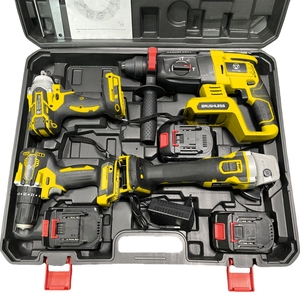 Bộ dụng cụ cầm tay đa năng YUTUO 18V 20V 21V: Máy khoan, tua vít, máy mài, máy khoan búa 4 trong 1, kèm hộp nhựa - Product Image 1