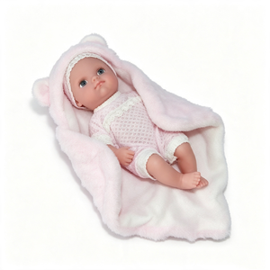 Poupée bébé personnalisée avec couverture, poupée réaliste pour fille, jouet pour nouveau-né - Product Image 3