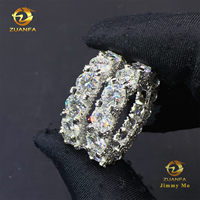 Bague d'éternité en argent sterling 925 avec certificats GRA, sertie de moissanite 5 mm, pour mariée, vente en gros