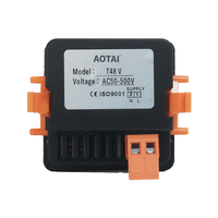 AOTAI T48 V Compteur numérique à panneau LED monophasé 4 chiffres haute précision 1% AC 50-500V avec matériau PVC -10~+55