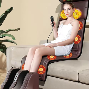 Hot Sale Heizung Vibration Massage Bett Sitz matte Home Office Elektrische <span class=keywords><strong>Shiatsu</strong></span> Ganzkörper Rücken Fuß Bein Massage kissen - Product Image 3