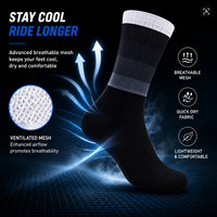 Chaussettes de cyclisme Team Exclusive Gradient Aero, anti-transpiration, séchage rapide, respirantes