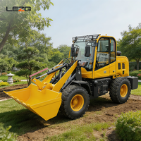 Chargeuse sur pneus diesel 4x4 de 2 tonnes avec grappin pour canne à sucre, engin de terrassement agricole