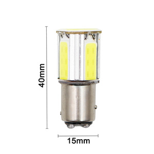 Luces LED de freno para coche, luces de marcha atrás, faros delanteros, P21W 1157 1156 COB, luces traseras COB de 4 lados - Product Image 5