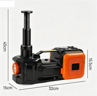 Kit de cric hydraulique électrique 5T 12V pour voiture avec gonfleur de pneus et clé à chocs en option