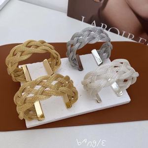 BD-L3000 beau métal <span class=keywords><strong>macramé</strong></span> bracelet fête bijoux fins femmes fille cz bracelets portant quotidiennement des bracelets de <span class=keywords><strong>manchette</strong></span> en or - Product Image 1