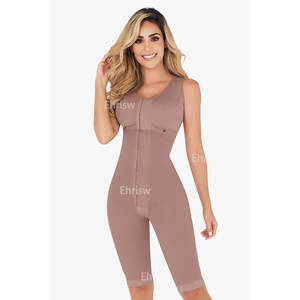 Moldeador de cuerpo de control completo posquirúrgico hasta la rodilla Fajas Reductoras Moldeador de cuerpo de látex Levanta Cola Post <span class=keywords><strong>Parto</strong></span> Faja de cirugía - Product Image 1