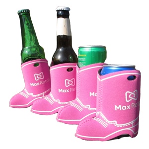 ปลอกหุ้มกระป๋องเบียร์สีชมพูรูปทรงรองเท้าบูททำจากนีโอพรีน - Product Image 5