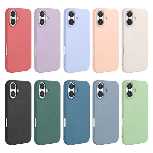 Pre-order TPU Silicone Magnetic Case for iPhone 16 Pro Max Microfiber Protective Magnetic Cover for iPhone 16 Pro Max Case