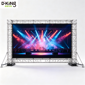 Mur vidéo LED incurvé d'extérieur 4K 5000 Nits, ensemble complet P2.5 P2.6 P2.976 P3.91mm, pour location, stand d'exposition et écran de scène - Product Image 1
