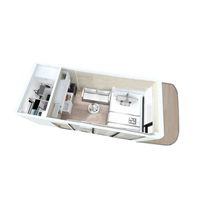 Vente en gros mobile extensible de petites maisons modernes préfabriquées portables de haute qualité en acier Capsul House