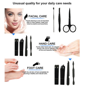 2023 Popular Manicure Set 7 PCS Trimming Tools Grooming Kit Pedicure <strong>Nail</strong> Clipper With Luxurious Travel <strong>Case</strong> - Product Image 3