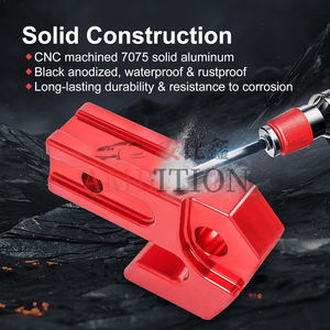 Protection de glissière de remorquage de 2 po pour <span class=keywords><strong>attelage</strong></span> de remorquage, compatible avec les anneaux en D de 3/4 po ou les manilles souples pour le remorquage et le récupération de véhicules - Product Image 3