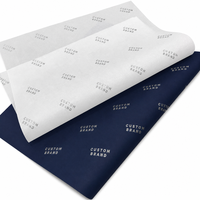Papier d'emballage 17g avec logo personnalisé imprimé, papier de soie pour emballer les vêtements, les chaussures et les cadeaux