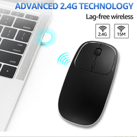Récepteur Dpi de souris rechargeable sans fil mince TV Box pour ordinateur portable Android Linux windows Vista
