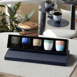 Kingze scatola regalo personalizzata stile medio oriente arabico ceramica 150ml piccolo caffè tazza di tè Set - Product Image 2