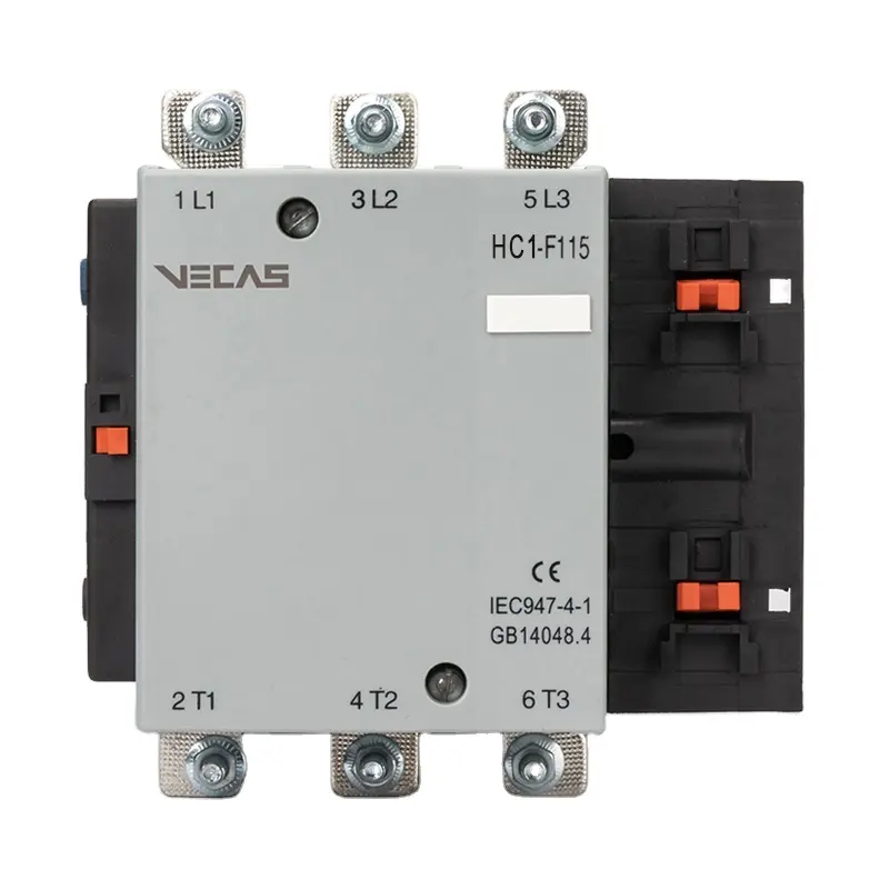 Vecas HC1-F Series高電流ACコンタクタ100/160/250/400/630 Amp銀合金接点