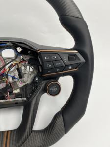 YLC pour Seat <span class=keywords><strong>Cupra</strong></span> <span class=keywords><strong>Leon</strong></span> Tavascan Terramar <span class=keywords><strong>Formentor</strong></span> Born Ateca Volant de course personnalisé en fibre de carbone véritable Z Smart LED - Product Image 5