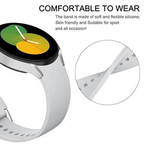 ไม่มีช่องว่าง20มม. สายนาฬิกาซิลิโคนนิ่มสำหรับเปลี่ยนสำหรับ <span class=keywords><strong>Samsung</strong></span> <span class=keywords><strong>Galaxy</strong></span> <span class=keywords><strong>Watch</strong></span> 7 6 <span class=keywords><strong>5</strong></span> 4 40มม. 44มม./6คลาสสิก43มม. 47มม./<span class=keywords><strong>5</strong></span> <span class=keywords><strong>Pro</strong></span> 45มม. - Product Image 3