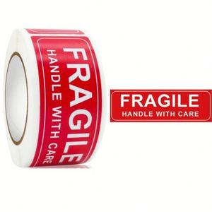 Vente en gros d'autocollants fragiles auto-adhésifs prêts à expédier ruban d'étiquettes d'emballage 250 pièces par rouleau avec fonction de grattage - Product Image 2