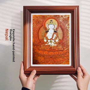 Exquisita Estatua <span class=keywords><strong>de</strong></span> <span class=keywords><strong>Buda</strong></span> Thangka sin Marco, Pintada a Mano en China, con Tela <span class=keywords><strong>de</strong></span> Algodón, Deidad <span class=keywords><strong>de</strong></span> la Riqueza Amarilla, Guanyin <span class=keywords><strong>de</strong></span> Mil Brazos, Manjushri - Product Image 1