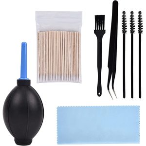 Universal Cleaning Kit For Headphones <b>Cameras</b> Computers With Brush Tweezers Cotton Swabs And Cloth Set - Product Image 1