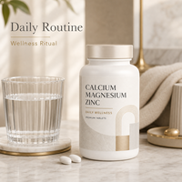 Compléments alimentaires de haute puissance 1,2 g 100 comprimés Calcium Fer Zinc Sélénium avec Vitamine D3 pour la récupération des personnes âgées et l'immunité Vente en gros